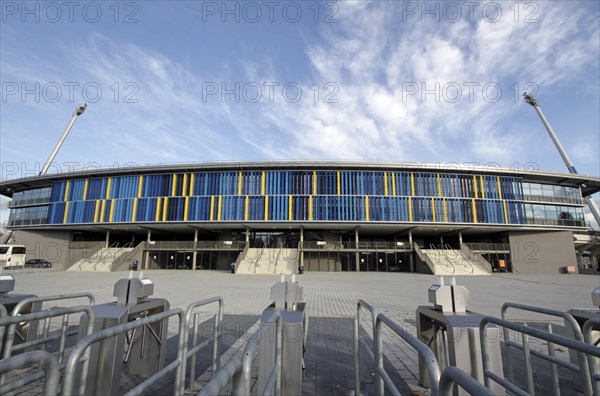 Eintracht Stadium at Hamburger Strasse with a new front