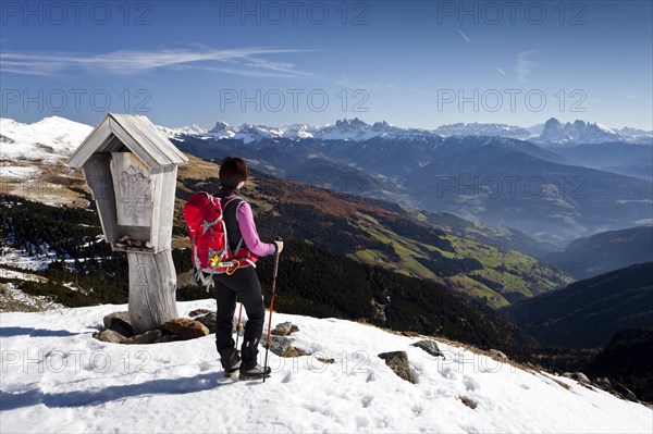 Hiker at Lazfons Cross