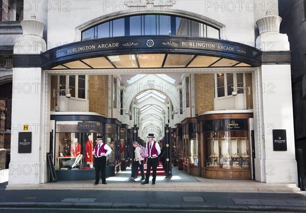 Burlington Arcade entrance from Burlington Gardens