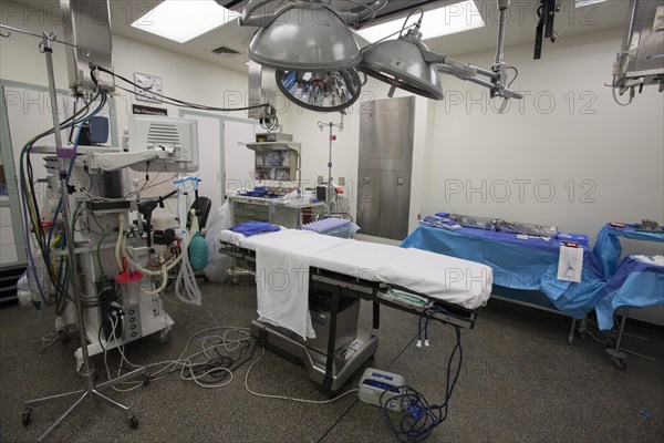 An operating room ready for an operation at Karmanos Cancer Institute