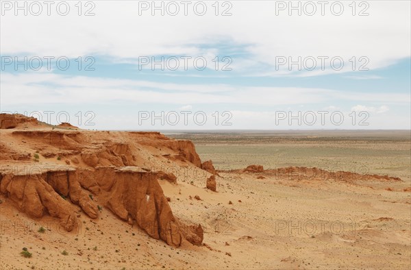 Bayanzag or Flaming Cliffs rock formation