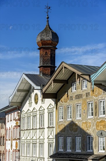 Old Town Hall in the row of houses at the Marktstrasse street