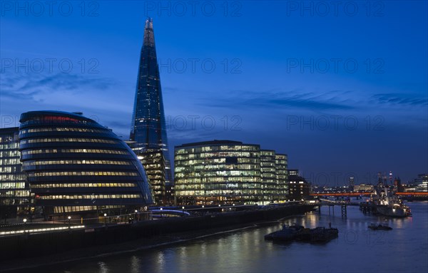 Skyline of the office complex More London Riverside with City Hall