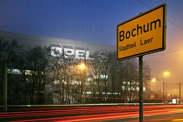 Bochum town sign