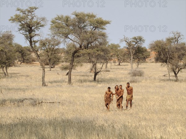 Bushmen in the Kalahari Desert