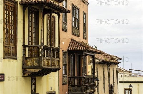 Balconies of houses