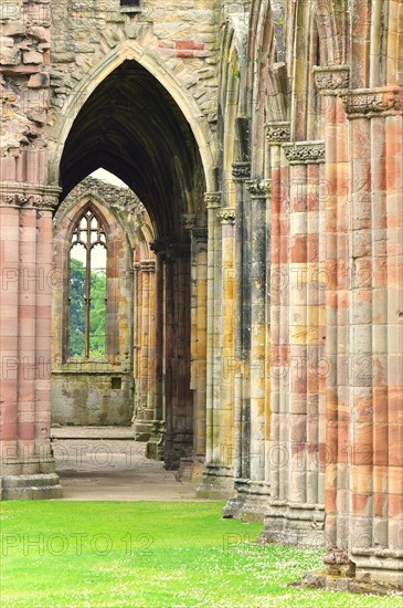 Ruins of the Cistercian monastery of Melrose Abbey