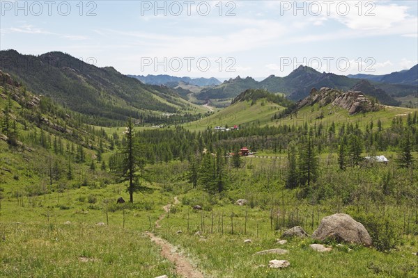 Wide valley with grassland