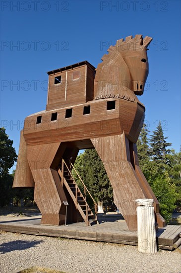 Replica of the wooden horse of Troy