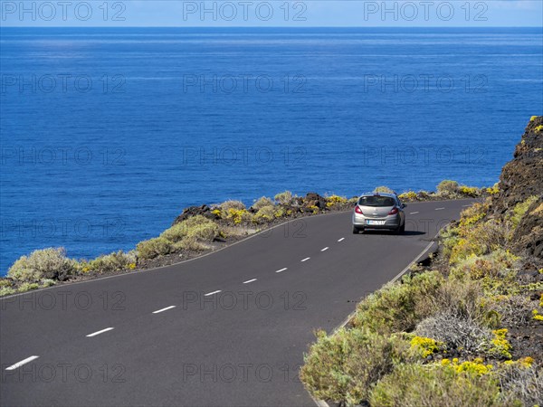 Coastal road at Faro de Fuencaliente