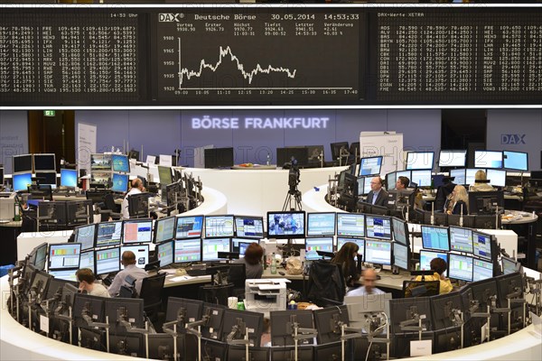 Trading floor of the Frankfurt Stock Exchange