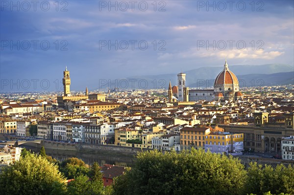 Cityscape with the Palazzo Vecchio and the Duomo