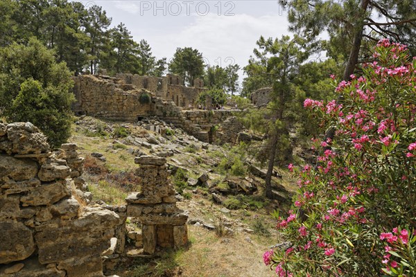 Ruins of the ancient city of Lyrbe or Seleucia