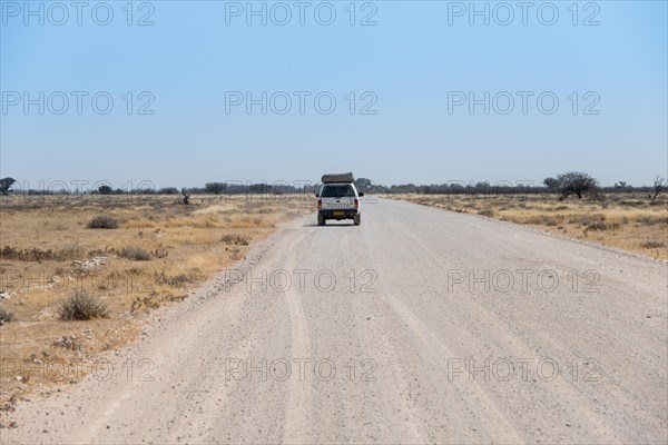 Car on dirt road