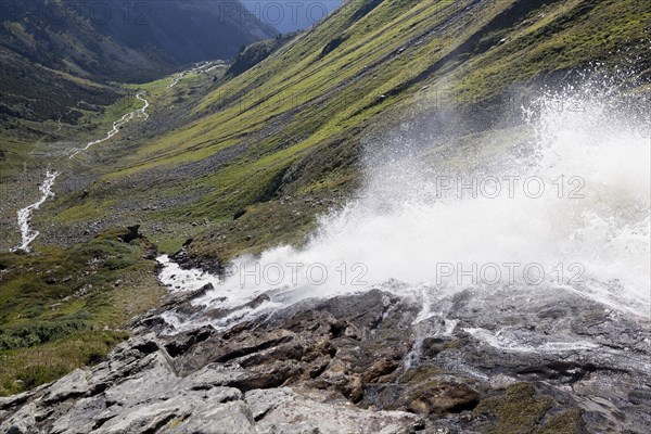 Waterfall of a mountain stream