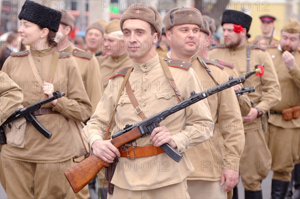 Parade commemorating the liberation of Odessa from the Nazis