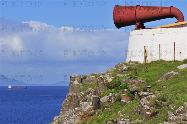 Huge foghorn at the lighthouse