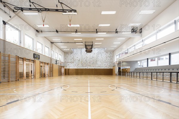 Interior view of a gymn