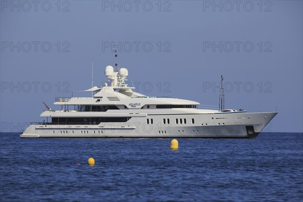 Amels motor yacht Aquarius on the Cote d'Azur