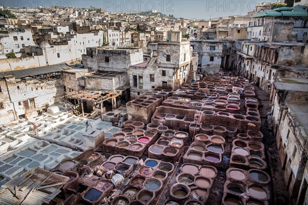 Tanneries where animal hides are traditionally tanned by hand