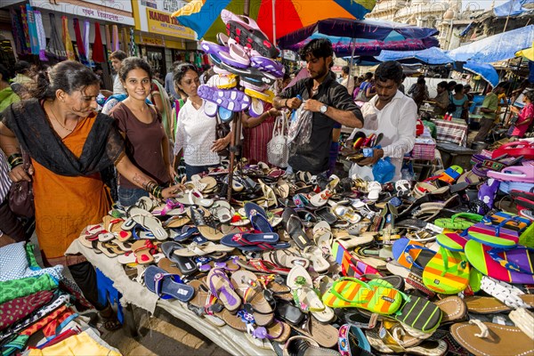 Shoes for sale at Mangaldas Market