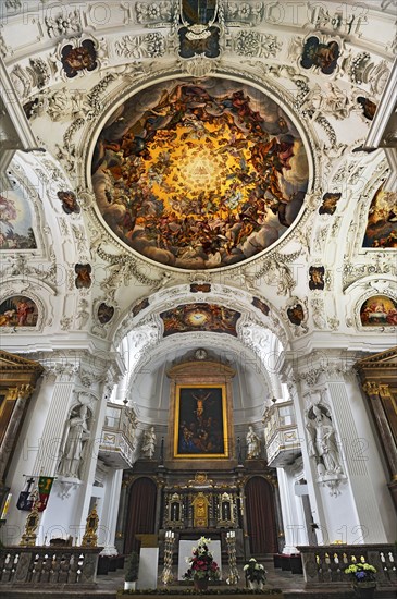 Main altar and ceiling frescoes