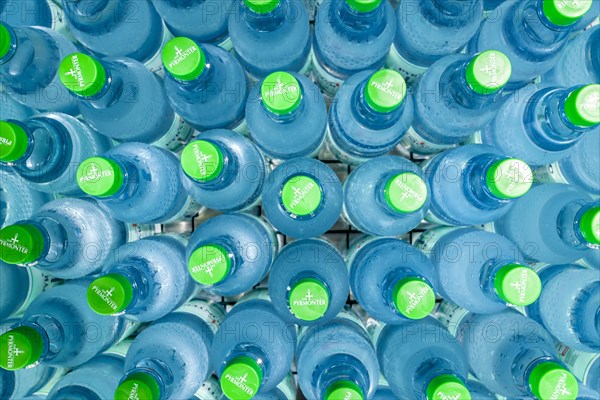 Mineral water in PET bottles