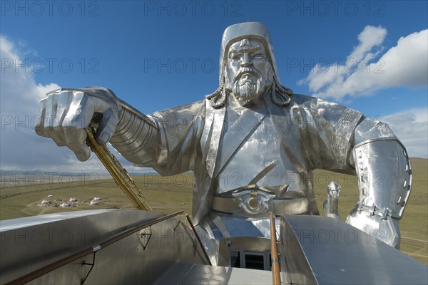Forty-metre high statue of Genghis Khan