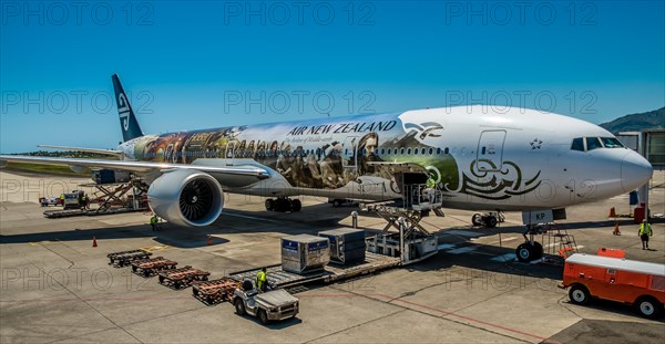 A Hobbit-themed plane from Air New Zealand