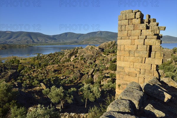 Antique city wall of Heracleia by Latmus