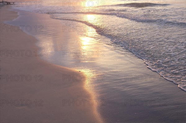 Beach in the evening light