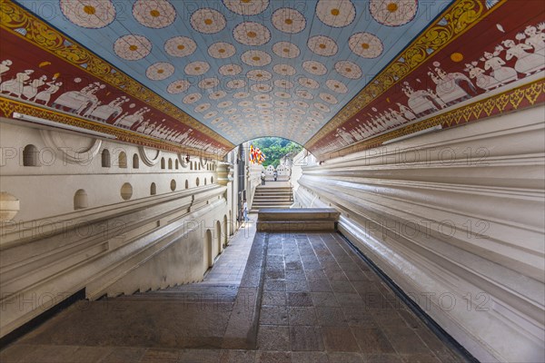 Ceiling painting in the Temple of the Sacred Tooth Relic