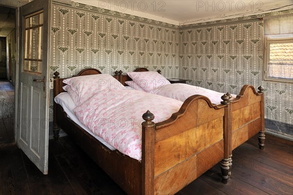 Guest room of a half-timbered farmhouse