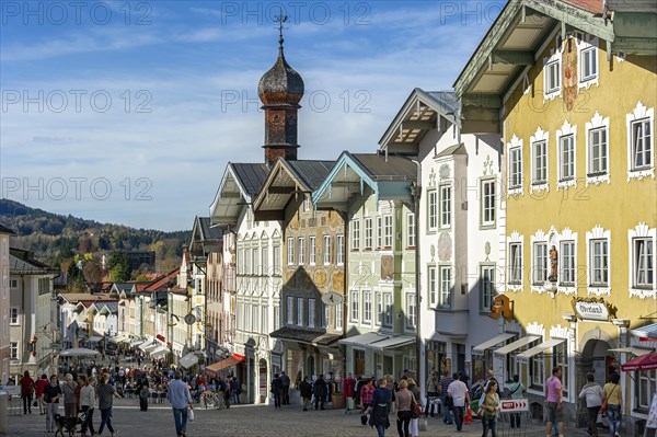 Row of houses at the Marktstrasse street