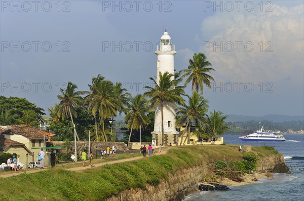 View of the fortification wall and the lighthouse