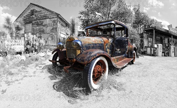 Old rusty Ford Model A