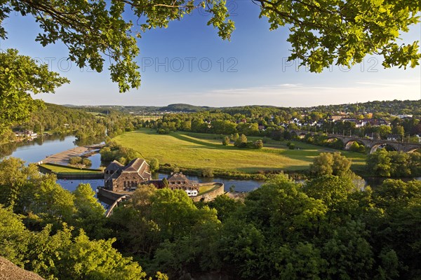 The Ruhr valley with the Hohenstein Power Plant and the Ruhr river