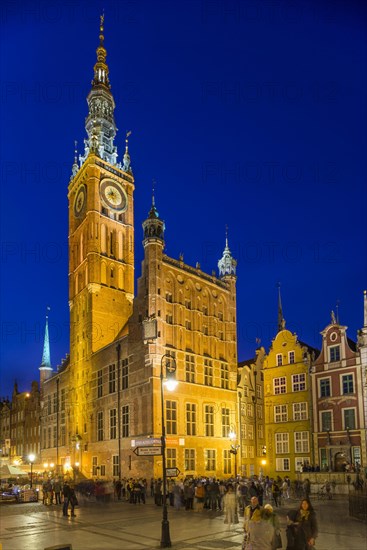 View towards the city hall seen from the Dluga pedestrian zone