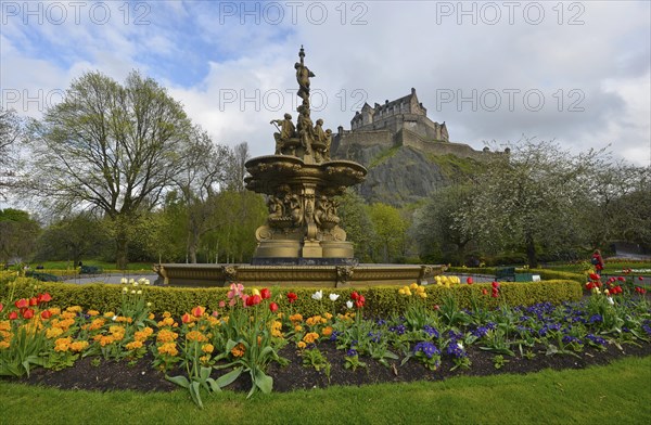 The Ross Fountain in Princes Street Gardens