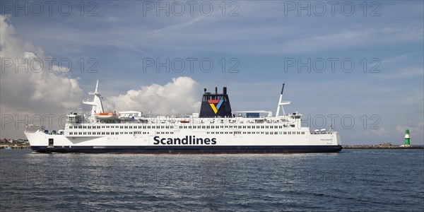 Lighthouse and a ferry from Scandlines