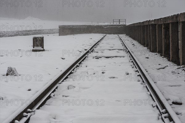 KZ Buchenwald concentration camp in winter