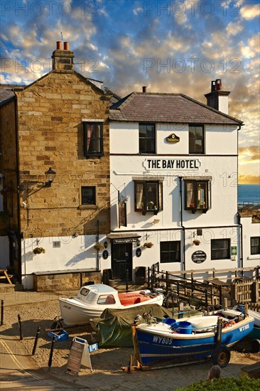 Fishing boats and the Bay Hotel