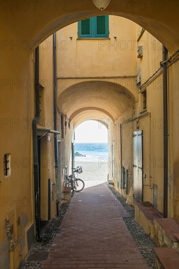 Passage in a house on the coast