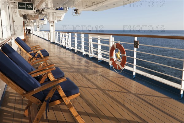 On the deck of the cruise ship EMERALD PRINCESS