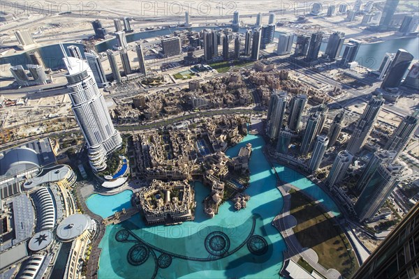 View from the Burj Khalifa on the Dubai Mall