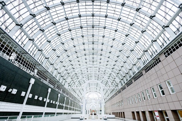 Glass roof of the Galleria exhibition hall at the Frankfurt Messe