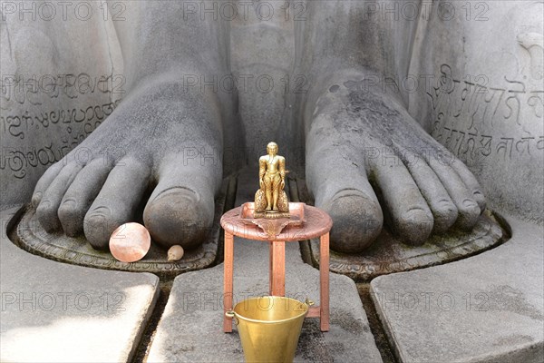 Feet of the Gomateshwara statue