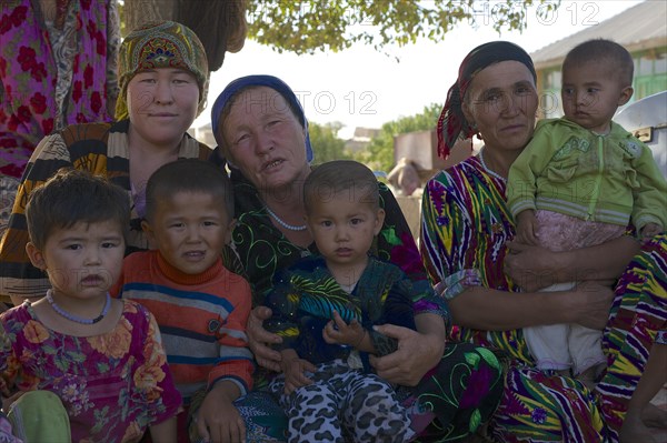 Local women and children