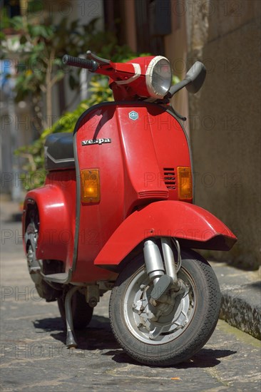 Vespa motor scooter