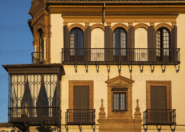 Andalusian style residence in the evening light